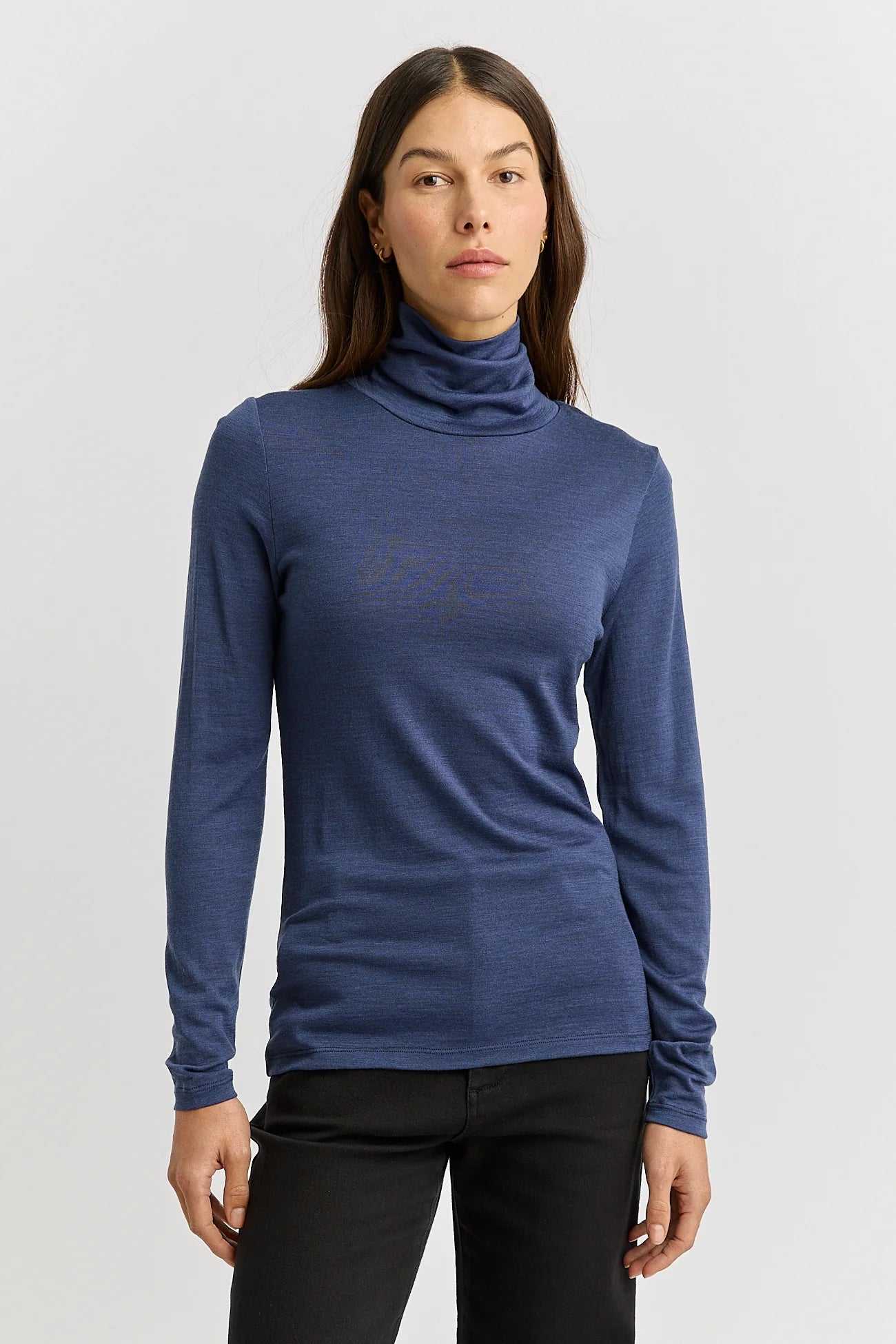 Turtle Neck Merino Tee - Galaxy